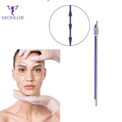 Faden-Aufzug ultra V stumpfes Cannula Pdo 4d 100mm koreanisches PDO Anheben