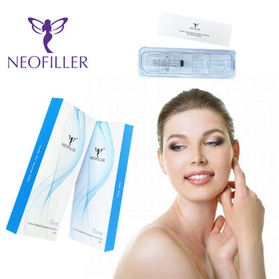 Neofiller 1ml Cross Linked Dermal Filler Hyaluronic Natürlich aussehende Lippeninjektionen 24mg/ml