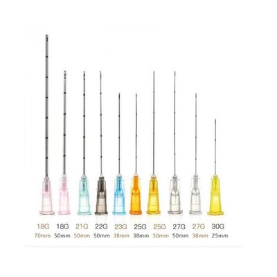 50mm 70mm stumpfes Ende Cannula-injizierbare Hautfüller Cannulas 21g
