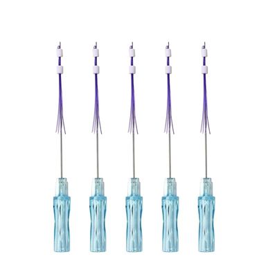 18g 100mm PDO Zahn-Faden-Facelift-Backen-Anheben des Faden-Aufzug-6d