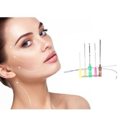 18g 100mm PDO Zahn-Faden-Facelift-Backen-Anheben des Faden-Aufzug-6d