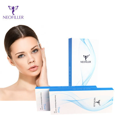 Durchsichtige Hyaluronsäure Dermalfiller Hypodermische Injektion 1ml*2 Spritzen