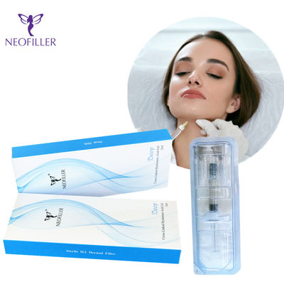 Durchsichtige Hyaluronsäure Dermalfiller Hypodermische Injektion 1ml*2 Spritzen