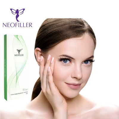 Hyaluronsäure mit Querverbindung Dermalfiller Hypodermische Injektionstiefe