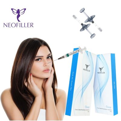 Sterile Spritze Hyaluronsäure Hautfüllmittel 24 mg/ml Konzentration Hypodermische Injektion