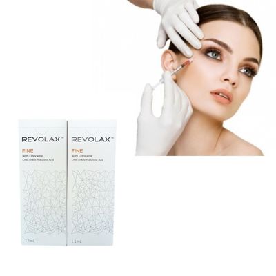 Spritze Verpackung Hyaluronsäure Revolax Hautfüllmittel zum Füllen der Gesichtslippen