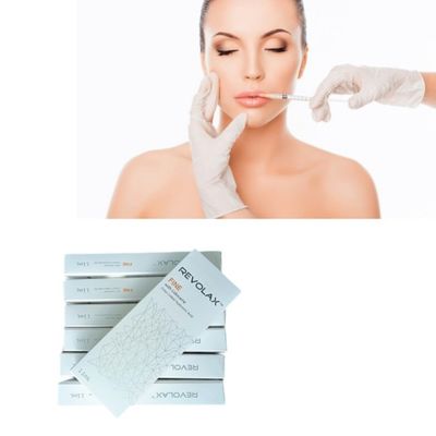 Verpackung der Spritze Revolax Dermal Filler Rejuvenator zur Faltereduzierung