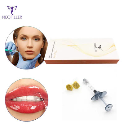 Durchsichtige Injektionstiefe Hyaluronsäure Hautfüllmittel 1 ml 2 ml 10 ml 20 ml