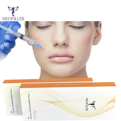 Durchsichtige Injektionstiefe Hyaluronsäure Hautfüllmittel 1 ml 2 ml 10 ml 20 ml