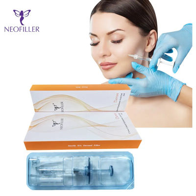 Durchsichtige Injektionstiefe Hyaluronsäure Hautfüllmittel 1 ml 2 ml 10 ml 20 ml
