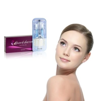 Injektionsgel Juvederm Dermal Filler auf dem Gesicht Speicher bei Raumtemperatur