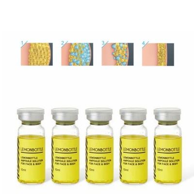 Zitronenflaschenlösung mit hoher Konzentration zur Fettlösung für Injektionen 5 Durchstechflaschen X 10 ml ganzer Körper