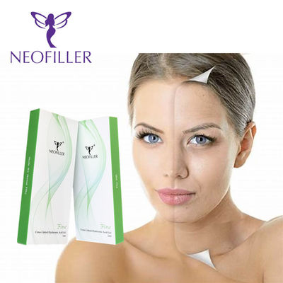 Durchsichtige Hyaluronsäure Dermalfiller Kreuzverknüpft Injektionsgel Hypodermische Injektion Gesichtsvergrößerung