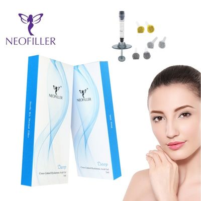 1 ml Hyaluronsäure-Hautfüller, injizierbares Gel, natürliche, langanhaltende Gesichtsverjüngungslösung