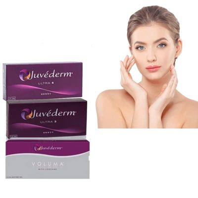 Juvederm Dermal Filler Injektionsgel mit vernetzter Hyaluronsäure für 6-9 Monate Dauer in 2 ml Spritze