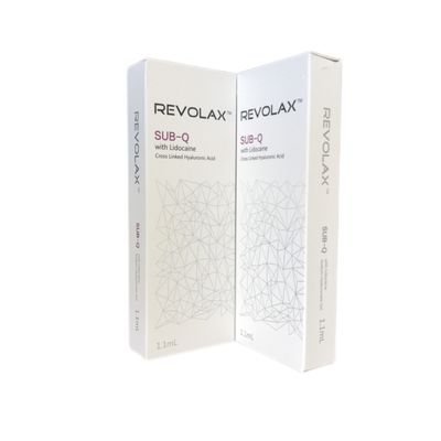 Revolax Dermalfiller mit Hyaluronsäure für 6-12 Monate Dauer und Haltbarkeit von 2 Jahren in der Spritzeverpackung