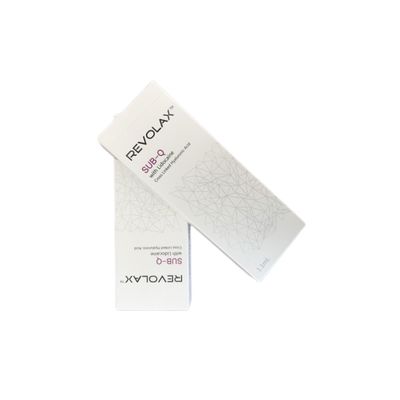 Revolax Dermalfiller mit Hyaluronsäure für 6-12 Monate Dauer und Haltbarkeit von 2 Jahren in der Spritzeverpackung