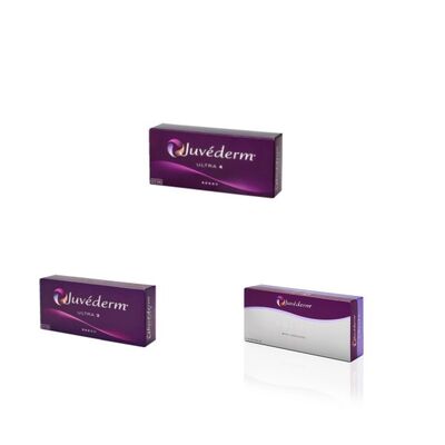 Gesichtssymmetrie Juvederm Hautfüllmittel Hyaluronsäure Injektionsgel Lippenvergrößerung Plumping Lösung