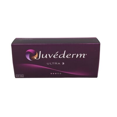 Juvederm Gesichts-Dermalfiller mit Hyaluronsäure zur Verbesserung der Hautelastizität und Reduzierung von Alterserscheinungen im Gesicht