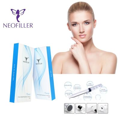 9–12 Monate Langlebigkeit, 24 mg/ml Hyaluronsäure-Hautfüller, injizierbares Gel, Gesichtsverjüngung, Volumenwiederherstellung