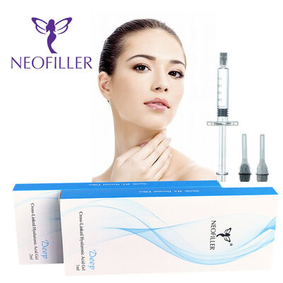 Kreuzverknüpfte 2 ml Hyaluronsäure Hautfüllmittel Tiefe Linie Nasenkontur Injektionsgel Gesichtsvergrößerung