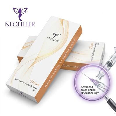 Biokompatibles Hyaluronsäure-Füllmittel in 1 ml Spritze Volumen mit 24 Monaten Gültigkeit zur Gesichtsverjüngung
