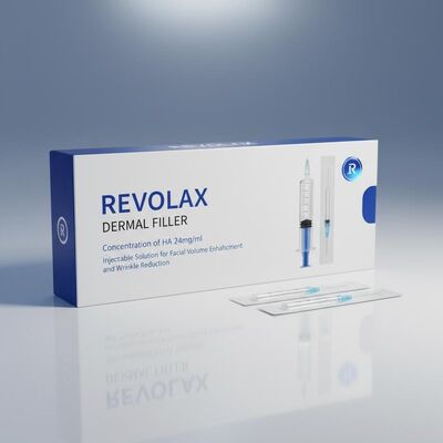 Konzentration von Ha 24mgml Revolax Dermal Filler Injizierbare Lösung zur Verbesserung des Gesichtsvolumens und Faltenreduzierung