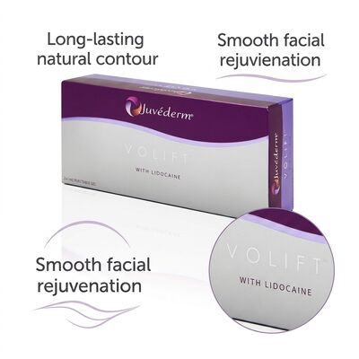 Lagerbedingungen bei Raumtemperatur Juvederm Dermal Filler Hypodermische Injektion DHL UPS FEDEX Versand für kosmetische Medizin