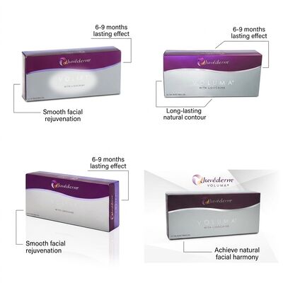 Bis zu 12-18 Monate Juvederm Dermal Filler 1ml 2 Spritzen Versand DHL UPS FEDEX Langlebige Gesichtsvergrößerung Lösung