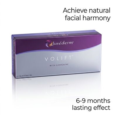Volumen 2 mal 1 ml Juvederm Voluma Filler Anti-Aging Gesichtsfiller zur Erhöhung des Volumens und Verbesserung der Gesichtskonturen