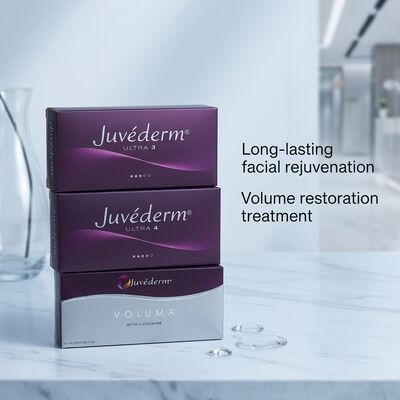 Volumen 2 mal 1 ml Juvederm Voluma Filler Anti-Aging Gesichtsfiller zur Erhöhung des Volumens und Verbesserung der Gesichtskonturen