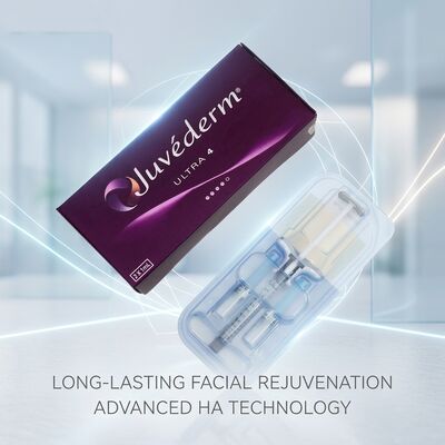 Gelformulierung Juvederm Dermal Filler 2 mal 1 ml Volumen hypodermische Injektionstiefe geeignet für medizinische kosmetische Anwendungen