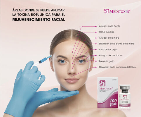 Powder Anti Wrinkle agent with 100iu content stored in dry place away from direct sunlight applicable in anti aging cosmetic products