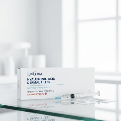 Hyaluronsäure-Juvederm-Hautfüller, der für mehrere Gesichtsbereiche geeignet ist und Lagerungsbedingungen erfordert, die ein Einfrieren vermeiden sollten