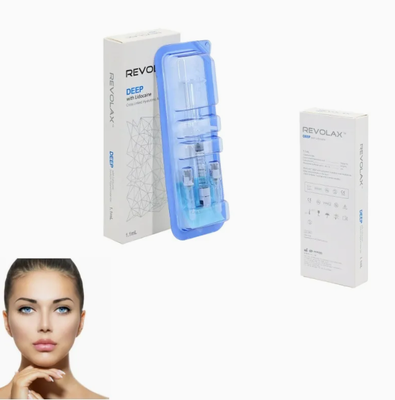 Glatte und elastische Gelkonsistenz Revolax Dermal Filler Fein tiefes Sub-Q injizierbares Gel Lager bei 2-25°C Ideal für die Volumenwiederherstellung des Gesichts