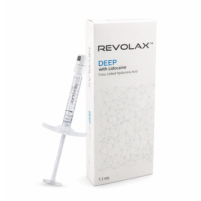 Revolax Dermal Filler Fine Deep Sub Q Konzentration 20 mg pro ml Injektionsmittel zur Behandlung tiefer Gesichtsasymmetrien und Falten vor dem Einfrieren schützen