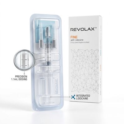 Revolax Deep Schläfenfüller Monophasische Hyaluronsäure dermale Füllung 1,1 ml zur Wiederherstellung von Schläfenvertiefungen