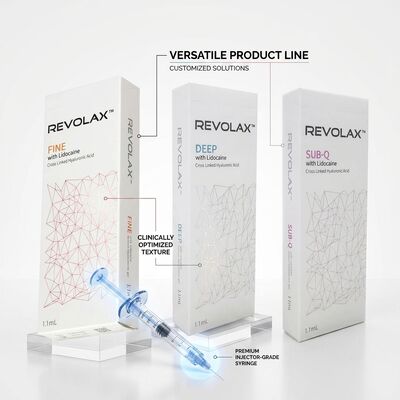 Revolax Sub-Q Vollgesichtsfüllmittel Monophasic Hyaluronsäure Dermalfiller 1,1 ml zur Volumenwiederherstellung des Gesichts