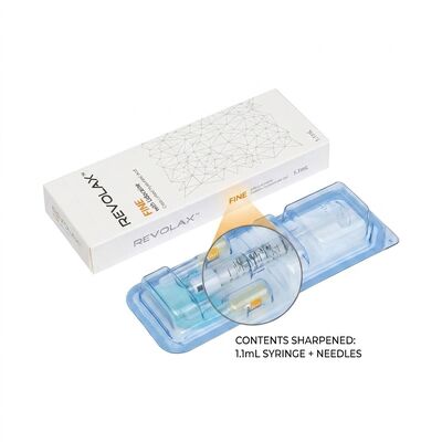 Revolax Fine Glabellar Filler Monophasic Hyaluronic Acid Dermal Filler 1.1ml for Frown Line Correction