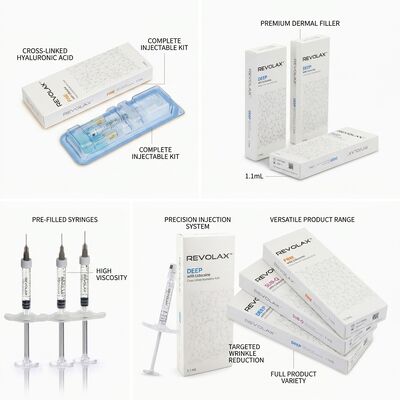 Revolax Feinfiller für die Haut Monophasic Hyaluronsäure Filler 1,1 ml für Krähenfüße Feinlinienkorrektur