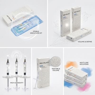 Revolax Feinfiller für die Haut Monophasic Hyaluronsäure Filler 1,1 ml für Krähenfüße Feinlinienkorrektur