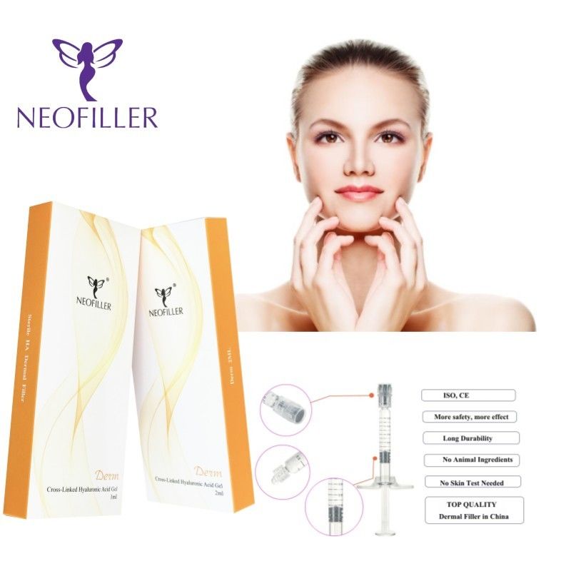 1 ml 2 ml Hyaluron-Lippenfüller Nachpflege Nasenlippen-Hyaluronsäure-Injektions-Hautfüller
