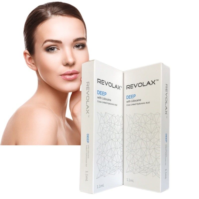 Gesichtsverjüngung mit Revolax Dermal Filler 6-12 Monate Dauer der Wirkung von Hyaluronsäure