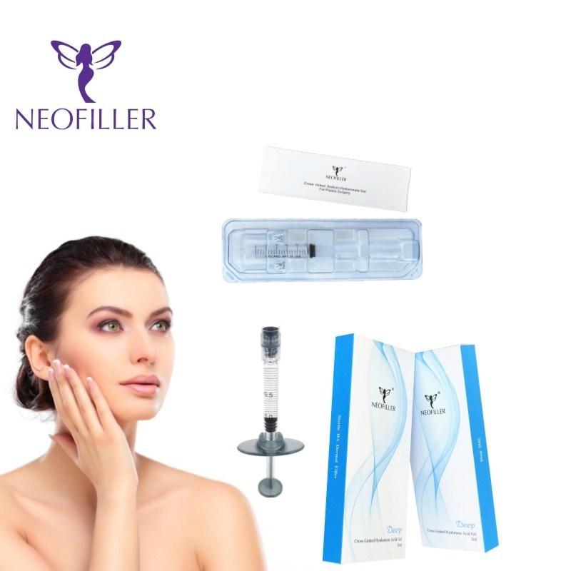 Neofiller 24 mg/ml Hyaluronsäure-Hautfüller, vernetztes, injizierbares Gel, Formel für 9–12 Monate Langlebigkeit