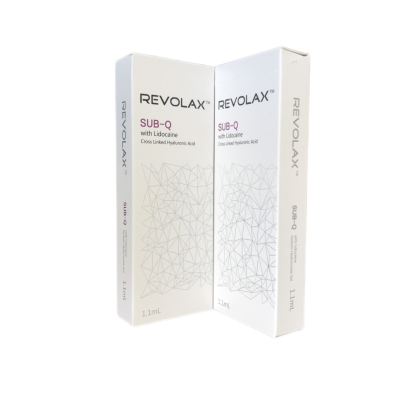 Revolax Dermalfiller mit Hyaluronsäure für 6-12 Monate Dauer und Haltbarkeit von 2 Jahren in der Spritzeverpackung