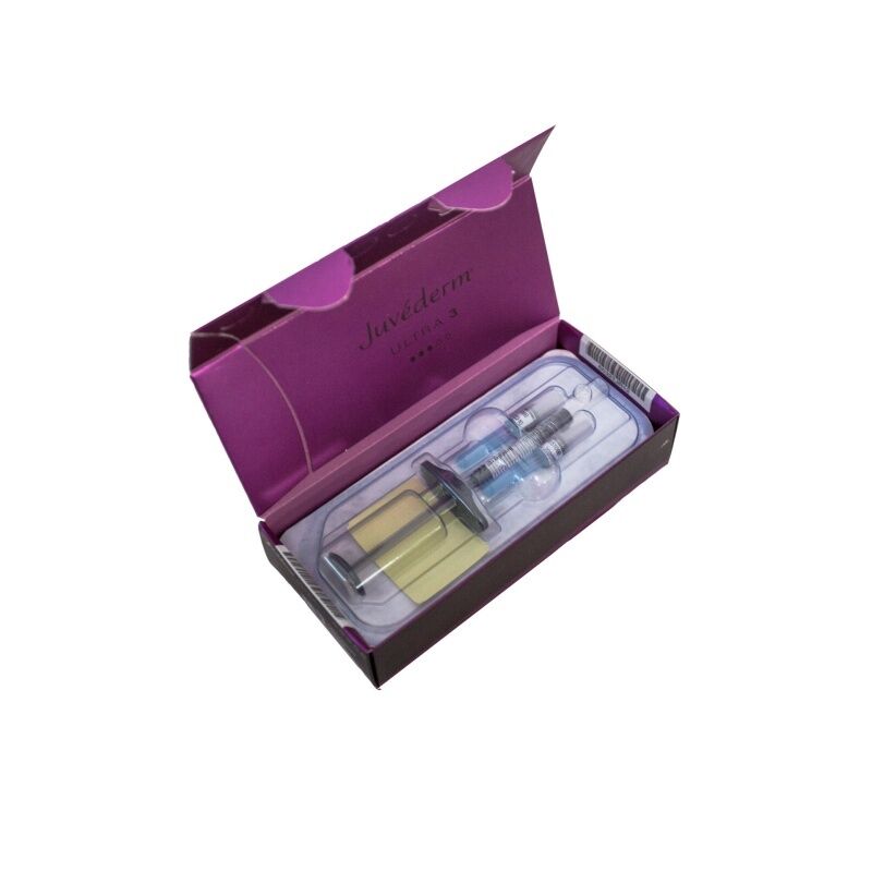 Juvederm Gesichts-Dermalfiller mit Hyaluronsäure zur Verbesserung der Hautelastizität und Reduzierung von Alterserscheinungen im Gesicht
