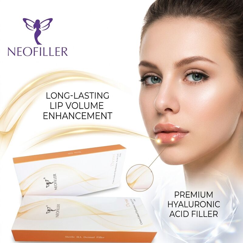 1 ml Kreuzverknüpfte Injektionsmittel mit Hyaluronsäure Hautfiller 8-15 Monate Dauer Biokompatibles Gel Gesichtsfaltenglättend