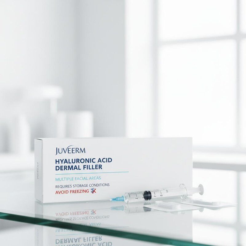 Hyaluronsäure-Juvederm-Hautfüller, der für mehrere Gesichtsbereiche geeignet ist und Lagerungsbedingungen erfordert, die ein Einfrieren vermeiden sollten
