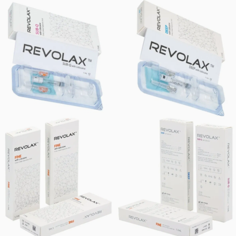 Feiner tiefer Sub-Q Revolax dermaler Füllstoff Injektionstiefe mittlere bis tiefe Dermis zur Gesichtsaufpolsterung und Faltenreduktion