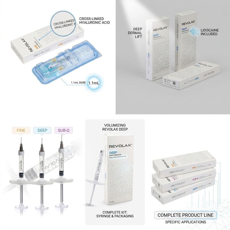 Revolax Deep Marionette Line Filler Monophasic Hyaluronic Acid Dermal Filler 1.1ml for Mouth Corner Correction